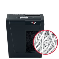 Distrugator manual documente Rexel SECURE   S5,   5 coli, P2, strip-cut (tip fasii), cos  10 litri, negru, "2020121EU" (timbru v