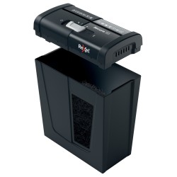 Distrugator manual documente Rexel SECURE   S5,   5 coli, P2, strip-cut (tip fasii), cos  10 litri, negru, "2020121EU" (timbru v