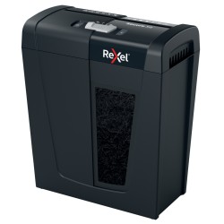 Distrugator manual documente Rexel SECURE   X8,   8 coli, P4, cross-cut (tip confeti), cos  14 litri, negru, "2020123EU" (timbru
