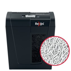 Distrugator manual documente Rexel SECURE   X8,   8 coli, P4, cross-cut (tip confeti), cos  14 litri, negru, "2020123EU" (timbru