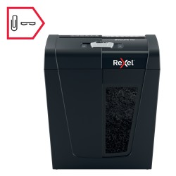 Distrugator manual documente Rexel SECURE   X8,   8 coli, P4, cross-cut (tip confeti), cos  14 litri, negru, "2020123EU" (timbru