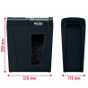 Distrugator manual documente Rexel SECURE   X8,   8 coli, P4, cross-cut (tip confeti), cos  14 litri, negru, "2020123EU" (timbru