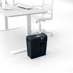 Distrugator manual documente Rexel SECURE   X8,   8 coli, P4, cross-cut (tip confeti), cos  14 litri, negru, "2020123EU" (timbru