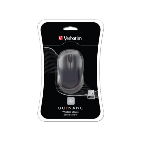 MOUSE WIRELESS Verbatim "Go Nano Wireless Mouse" 2.4GHz 1600 DPI black "49042"  (include TV 0.15 lei)