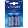 BATERIE VERBATIM C (R14), 1.5V alcalina, 2 buc., "49922" (timbru verde 0.16 lei)