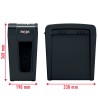 Distrugator manual documente Rexel SECURE   X8 Slim,   8 coli, P4, cross-cut (tip confeti), cos  14 litri, negru, "2020126EU" (t