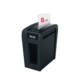 Distrugator manual documente Rexel SECURE   X8 Slim,   8 coli, P4, cross-cut (tip confeti), cos  14 litri, negru, "2020126EU" (t