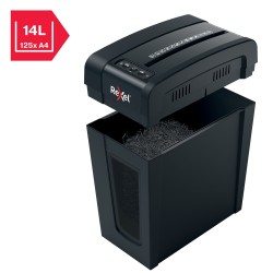 Distrugator manual documente Rexel SECURE   X8 Slim,   8 coli, P4, cross-cut (tip confeti), cos  14 litri, negru, "2020126EU" (t
