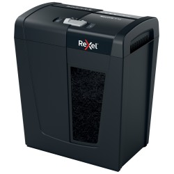 Distrugator manual documente Rexel SECURE  X10, 10 coli, P4, cross-cut (tip confeti), cos  18 litri, negru, "2020124EU" (timbru 