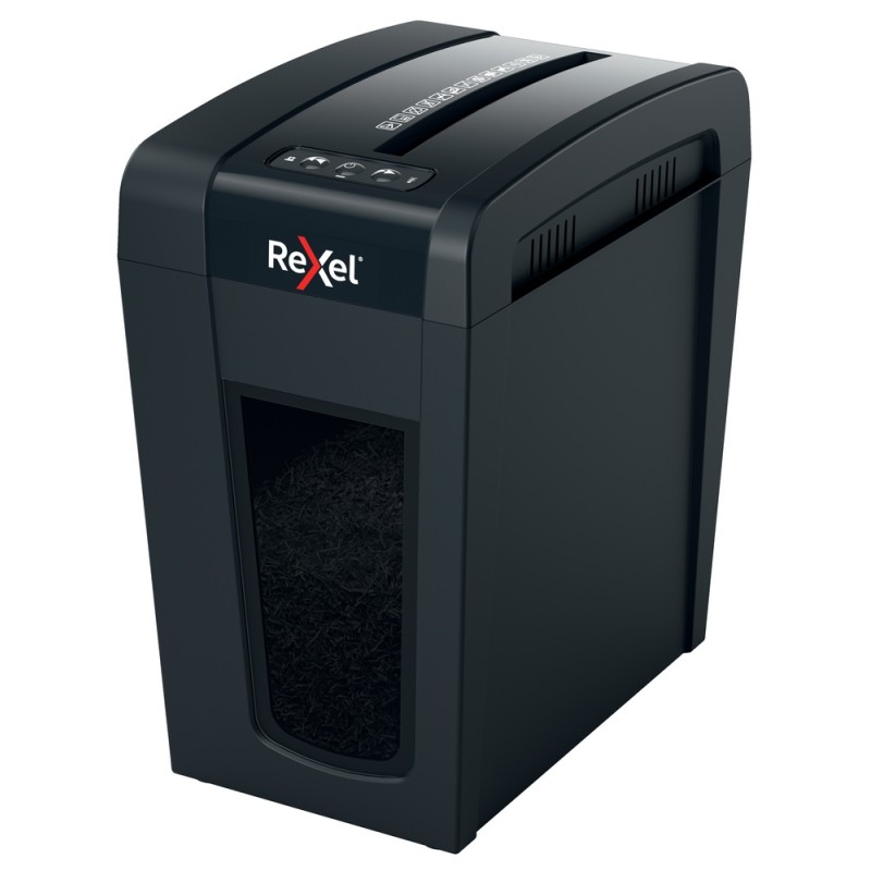 Distrugator manual documente Rexel SECURE  X10 Slim, 10 coli, P4, cross-cut (tip confeti), cos  18 litri, negru, "2020127EU" (ti