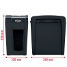 Distrugator manual documente Rexel SECURE  X10 Slim, 10 coli, P4, cross-cut (tip confeti), cos  18 litri, negru, "2020127EU" (ti
