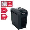 Distrugator manual documente Rexel SECURE  X10 Slim, 10 coli, P4, cross-cut (tip confeti), cos  18 litri, negru, "2020127EU" (ti
