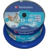 CD-R VERBATIM  700MB, 80min, viteza 52x,  50 buc, spindle, printabil, "AZO Wide Inkjet Printable" "43438"