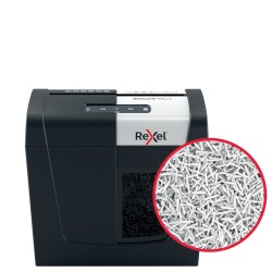 Distrugator manual documente Rexel SECURE MC3,  3 coli, P5, micro-cut (tip particule), cos  10 litri, negru-argintiu, "2020128EU