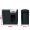 Distrugator manual documente Rexel SECURE MC3,  3 coli, P5, micro-cut (tip particule), cos  10 litri, negru-argintiu, "2020128EU