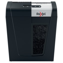Distrugator manual documente Rexel SECURE MC4,  4 coli, P5, micro-cut (tip particule), cos  14 litri, negru-argintiu, "2020129EU
