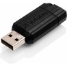 MEMORIE USB VERBATIM PINSTRIPE 32GB, USB 2.0, NEGRU "49064" (TIMBRU VERDE 0.03 LEI)