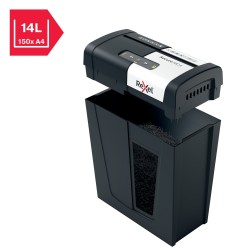 Distrugator manual documente Rexel SECURE MC4,  4 coli, P5, micro-cut (tip particule), cos  14 litri, negru-argintiu, "2020129EU