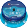 CD-R VERBATIM  700MB, 80min, viteza 52x,  25 buc, spindle, "43432"
