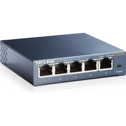 SWITCH TP-LINK  5 porturi Gigabit. carcasa metalica "TL-SG105" (timbru verde 2 lei)
