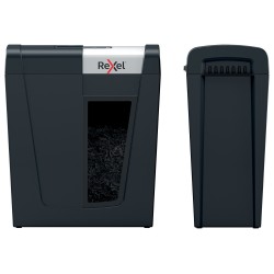 Distrugator manual documente Rexel SECURE MC4,  4 coli, P5, micro-cut (tip particule), cos  14 litri, negru-argintiu, "2020129EU