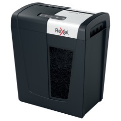 Distrugator manual documente Rexel SECURE MC6,  6 coli, P5, micro-cut (tip particule), cos  18 litri, negru-argintiu, "2020130EU