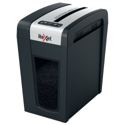 Distrugator manual documente Rexel SECURE MC6 Slim,  6 coli, P5, micro-cut (tip particule), cos  18 litri, negru-argintiu, "2020