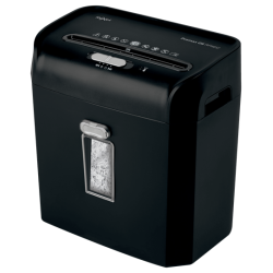 Distrugator manual documente Rexel PROMAX QS  RPX612,   6 coli, P4, cross-cut (tip confeti), cos  12 litri, negru, "2104579EU" (
