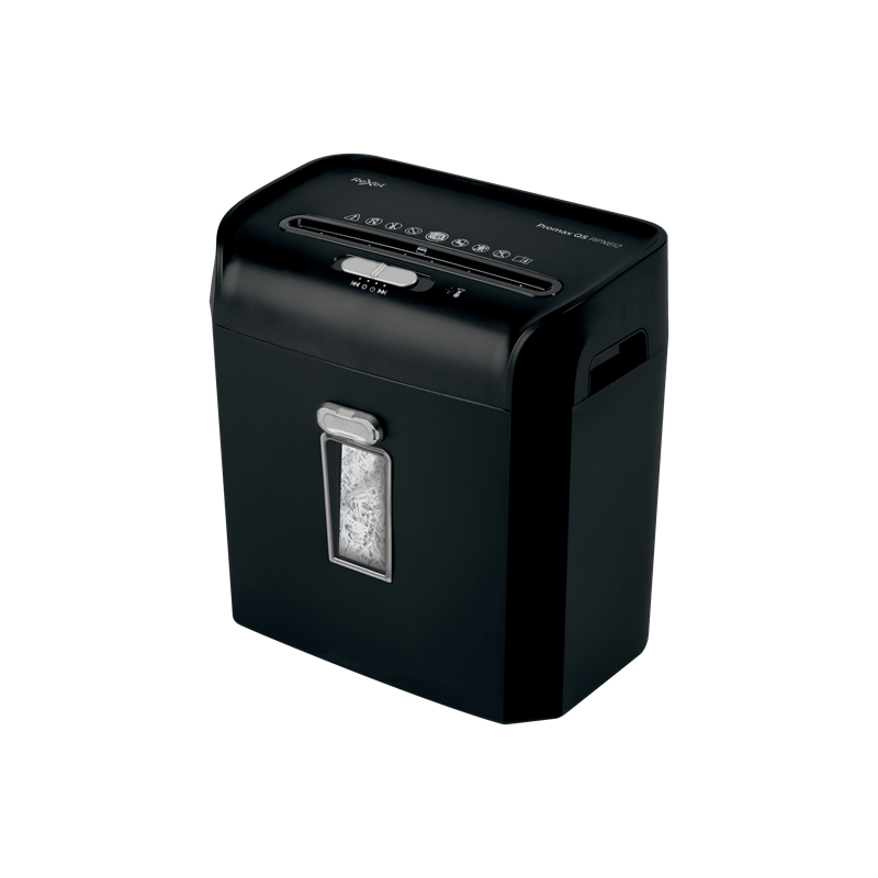 Distrugator manual documente Rexel PROMAX QS  RPX612,   6 coli, P4, cross-cut (tip confeti), cos  12 litri, negru, "2104579EU" (