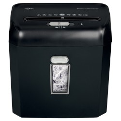 Distrugator manual documente Rexel PROMAX QS  RPS812,   8 coli, P2, strip-cut (tip fasii), cos  12 litri, negru, "2104580EU" (ti