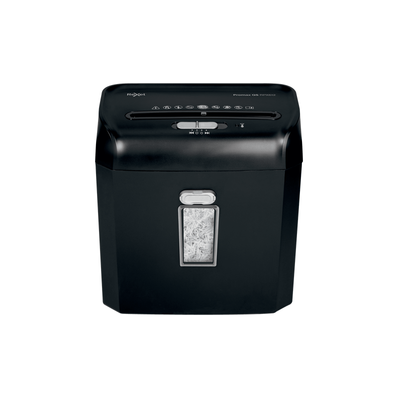 Distrugator manual documente Rexel PROMAX QS  REX823,   8 coli, P4, cross-cut (tip confeti), cos  23 litri, negru, "2104583EU" (