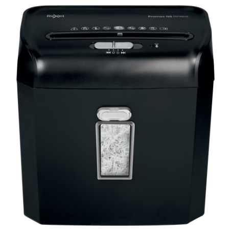Distrugator manual documente Rexel PROMAX QS  REX823,   8 coli, P4, cross-cut (tip confeti), cos  23 litri, negru, "2104583EU" (