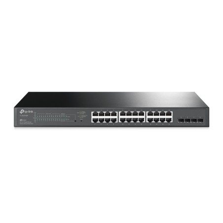 Switch TP-Link 24 Porturi Gigabit Smart POE+ 250W, 4 x SFP,  "TL-SG2428P" (timbru verde 2 lei)