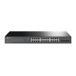 Switch TP-Link 24 Porturi Gigabit Smart POE+ 250W, 4 x SFP,  "TL-SG2428P" (timbru verde 2 lei)