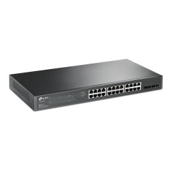 Switch TP-Link 24 Porturi Gigabit Smart POE+ 250W, 4 x SFP,  "TL-SG2428P" (timbru verde 2 lei)