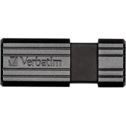 MEMORIE USB VERBATIM PINSTRIPE 8GB USB 2.0 NEGRU "49062" (TIMBRU VERDE 0.03 LEI)