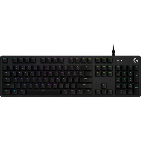 LOGITECH G512 CARBON LIGHTSYNC RGB Mechanical Gaming Keyboard with GX Red switches-CARBON-US INTL-USB-IN, "920-009370" (timbru v