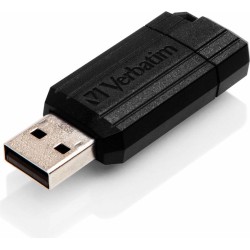 MEMORIE USB VERBATIM PINSTRIPE 32GB, USB 2.0, NEGRU "49064" (TIMBRU VERDE 0.03 LEI)