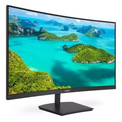 MONITOR  Philips 23.6 inch, home | office, VA, Full HD (1920 x 1080), Wide | curbat, 250 cd/mp, 4 ms, HDMI | VGA, "241E1SC/00" (