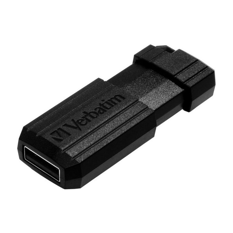 MEMORIE USB VERBATIM PINSTRIPE 64GB USB 2.0 NEGRU  "49065" (TIMBRU VERDE 0.03 LEI)