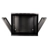 CABINET 19" LOGILINK   9U 540x400mm, fixare pe perete, Flatpack (dezasamblat),  Black, usa sticla cu blocare, otel 1.5mm, sarcin