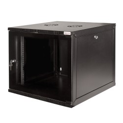 CABINET 19" LOGILINK   9U 540x550mm, fixare pe perete, Flatpack (dezasamblat), usa sticla cu blocare, otel 1.5mm, sarcina maxima