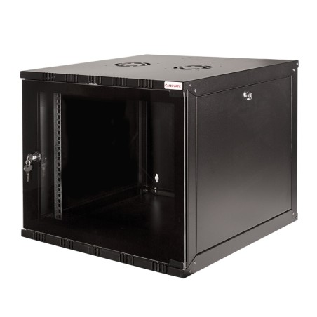 CABINET 19" LOGILINK   9U 540x550mm, fixare pe perete, Flatpack (dezasamblat), usa sticla cu blocare, otel 1.5mm, sarcina maxima