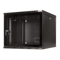 CABINET 19" LOGILINK   9U 540x550mm, fixare pe perete, Flatpack (dezasamblat), usa sticla cu blocare, otel 1.5mm, sarcina maxima