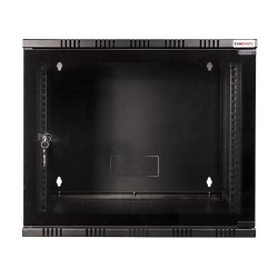 CABINET 19" LOGILINK   9U 540x550mm, fixare pe perete, Flatpack (dezasamblat), usa sticla cu blocare, otel 1.5mm, sarcina maxima