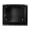 CABINET 19" LOGILINK  12U 540x550mm, fixare pe perete, Flatpack (dezasamblat),  Black, usa sticla cu blocare, otel 1.5mm, sarcin