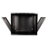 CABINET 19" LOGILINK  15U 540x550mm, fixare pe perete, Flatpack (dezasamblat),  Black, usa sticla cu blocare, otel 1.5mm, sarcin