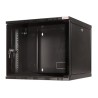 CABINET 19" LOGILINK  15U 540x550mm, fixare pe perete, Flatpack (dezasamblat),  Black, usa sticla cu blocare, otel 1.5mm, sarcin