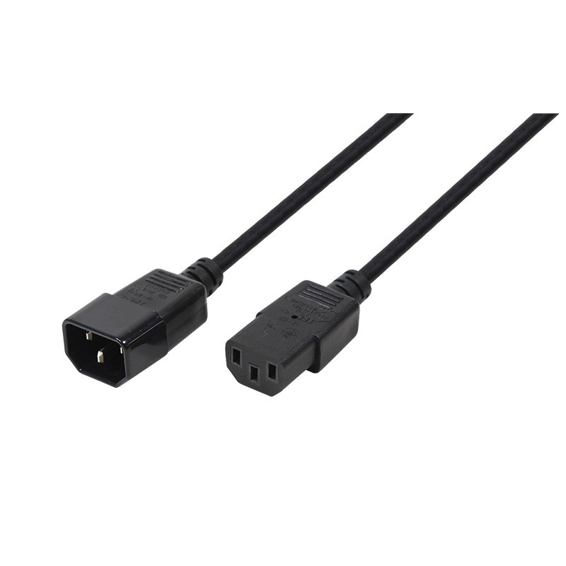 CABLU alimentare LOGILINK 1.8m, intrare C14, iesire C13, 10A, testat VDE, black, "CP091" (timbru verde 0.08 lei)