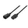 CABLU alimentare LOGILINK 1.8m, intrare C14, iesire C13, 10A, testat VDE, black, "CP091" (timbru verde 0.08 lei)